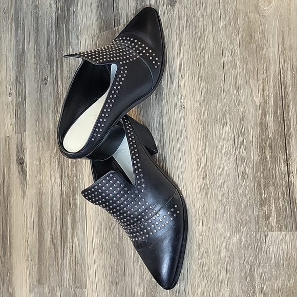 Women's black leather mule - Picture 2 of 6